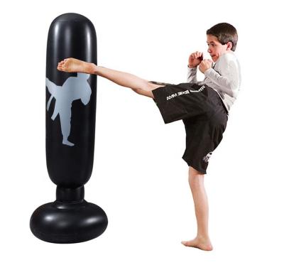 China Durable 2021 Hot Sale Custom Fitness PVC Kids Free Standing Inflatable Sandbag Boxing for sale