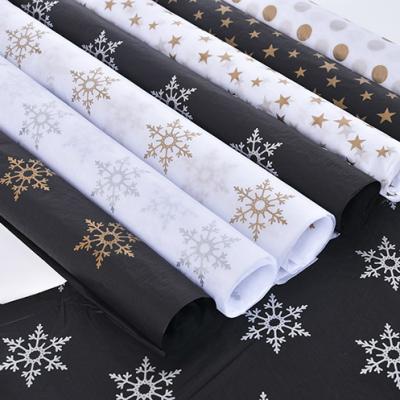 China 17g Gold Brand Logo Wrapping Paper White Tissue Waterproof Acid Free Custom Paper With Gold Circle for sale