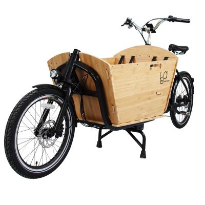 China High quality passenger drive motor electric bamboo cargo mid bikes city bicycle for mom and baby bicycle bamboo basket for family for sale