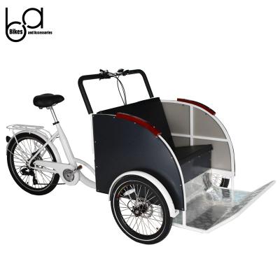 China Front Loading Long Range Green Haul E Rickshaw Battery Powered Tricycle For Tourist Passengers In The Park for sale