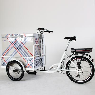 China Passenger factory directly supply three wheel electric ice cream cart mobile bicycle ice cream bikes for sale freezer cart for sale