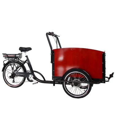 China Hot Sale Three Wheel Pedal Version Cargo Tricycle E Bike Family Electric Passenger And Cargo Bike For Sale for sale