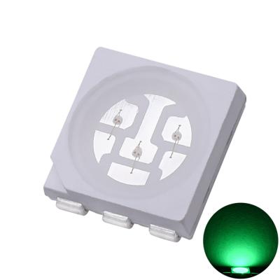 Κίνα PLCC SMD LED 5050 CHIP 520nm-530nm Πράσινη για Λωρίδα φωτός LED προς πώληση