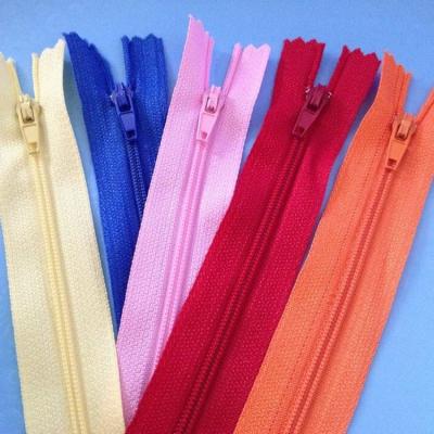 China Bag Accessories #3 #5 #7 #8 #10 Nylon Zipper Chain With Puller For Bag Leather Jacket for sale