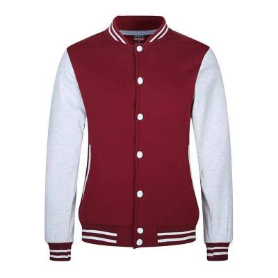 China Anti-UV Cultivated Baseball Warm-up Jacket Plain Varsity Jackets Manufacturer for sale