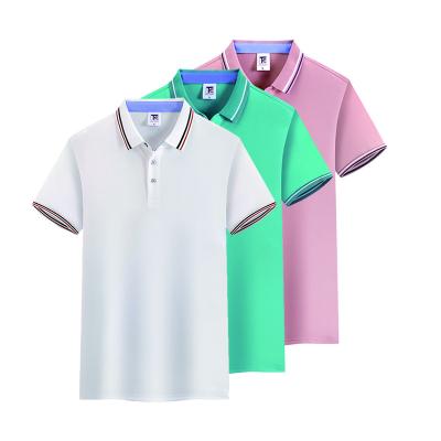 China Plain Casual Mens T-shirts Cotton Anti-wrinkle OEM Summer Polyester Polo Tshirts With Graphic Custom Logo Printed Men Polo Shirt for sale