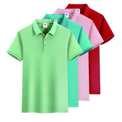 China High Quality Custom Polo Shirts 100% Cotton T-shirt Golf Shirt Collar Anti-wrinkle Plain Logo Men's Polo Shirts for sale