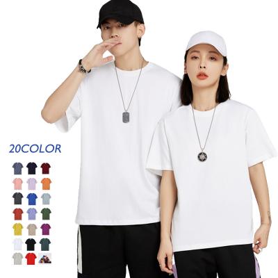 China High Quality Custom Anti-pilling Screen Printed Heavy Blank Oversized Crewneck Mens 100% Cotton 180g Tee Shirts T-Shirts for sale