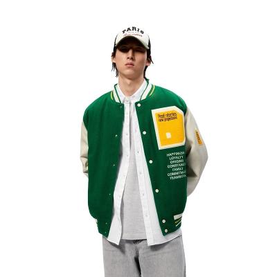 China Leisure Wholesale Customized New Fashion Cheap Mens Baseball Varsity Jackets for sale