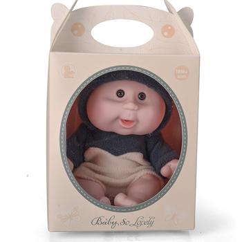 China 3D Dol Baby Toy Cartoon Little Girl Fashion Toy Girl's Fashion Toy Simulation 3D Doll Cute Cuddle Gift Soft Body Fat Baby Doll for sale