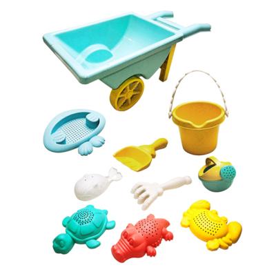 China 10PCS Straw Equipment Including Sand Trucks, Excavator Tool Kits, Summer Beach Outdoor Toys, Suitable Gifts For Kids 18*17.5*24.5CM for sale