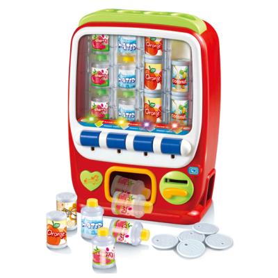 China 2021 NEW Management Simulation Toys MINI Plastic Carry Light Pretend Game Drink Vending Machine Toy For Kids 86.5*30.5*74cm for sale