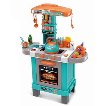 China Plastic funny toy kitchen electric toy with music and light, food toy for kids for sale