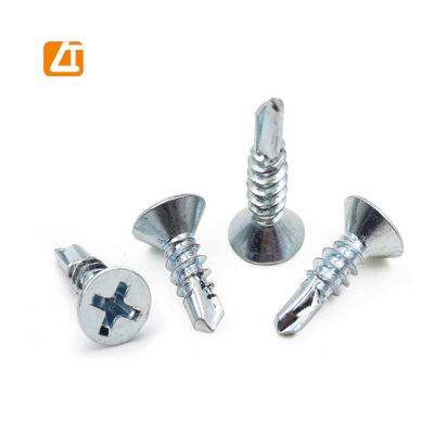 China Tianjin factory Tianjin factory tek DIN7504 window csk SDS flat head screw csk flat head drilling screw for sale