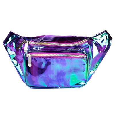 China Best Selling Water Proof Amazon Waist Packs For Holographic Praise Fanny Pack Cute Waist Bag Festival Women And Men Fashion Pack for sale