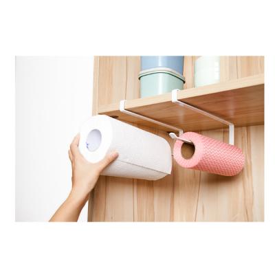 China Modern Metal Home Bathroom Kitchen Accessories Paper Towel Holder Rack for sale