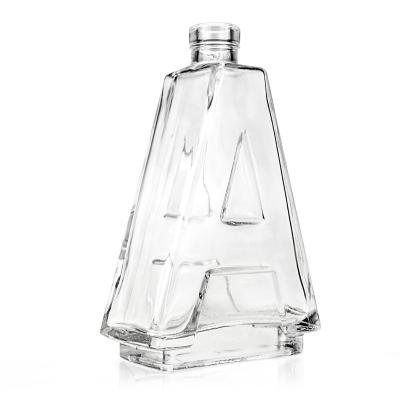 China Beverage Design 350ml 500ml 700ml Special Glass Bottle Drinking Liquor Glass Bottle for sale