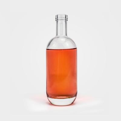 China Gift & Craft Hot Selling Top Quality Transparent Original Round Empty Russian Premium Vodka 750Ml Glass Bottle for sale