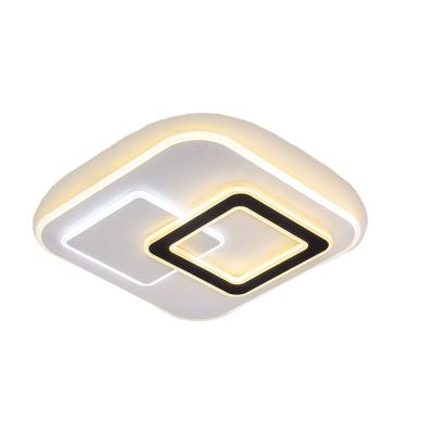 China Modern Minimalist Competitive Surface Small Square Acrylic Ultra Thin Ceiling Lamp for sale