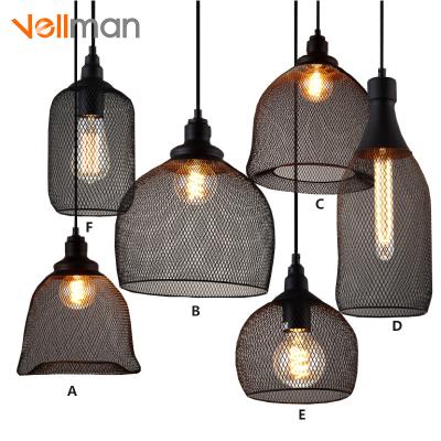 China OEM Iron Net Ball Modern Decorative Pendant Light Black Birdcage Pendant Lights Hanging Lamps With CE Certificate for sale