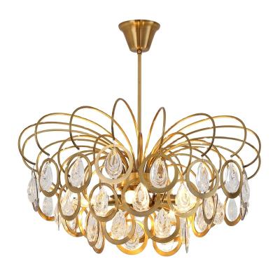 China OEM Pendant Light New Modern Decorative Cheap Crystal Chandeliers For Meeting Banquet Room for sale