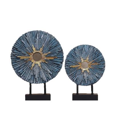 China Simple Modern Nordic Decoration Sun Flower Resin Handcrafted Crafts For Home Hotel for sale