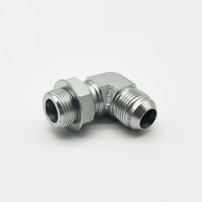 China Q235B 1JO9 -08OG / SAE Hydraulic Elbow JIC MALE O Ring Adapter for sale