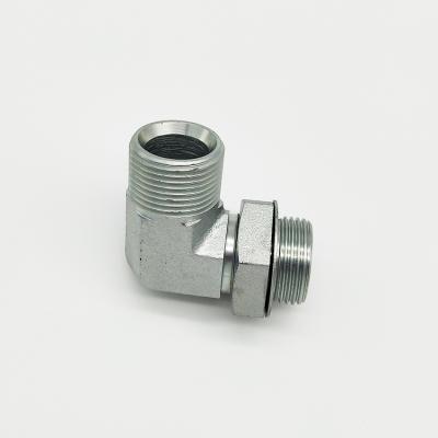 China A3 Zhuji Factory 90 Degree Male Elbow 3/8 NPT Carbon Steel Pipe Hydraulic Adapter for sale