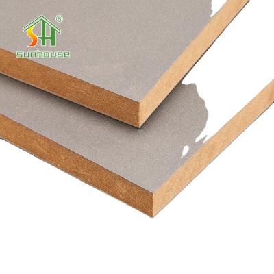 China Plain Hot Sale Moisture Proof Colored Melamine Faced MDF Board for sale