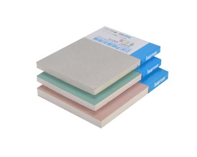 China Water Resistant Knauf Gypsum Board Moisture Proof Plasterboard Sheets Roof Design for sale