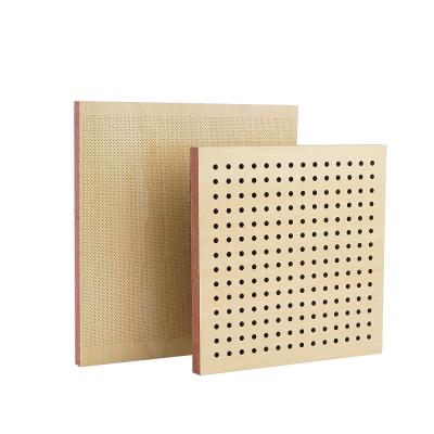 China Modern Acoustic Screen Eco-friendly Perforated Wooden Panels Noise Reduction Acoustic Screen For Auditorium for sale