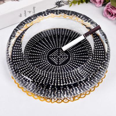 China Creative multi-functional European diamond home office living room style trend personality restaurant hotel crystal ashtray for sale