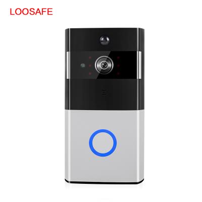 Cina Loosafe smart wifi hidden ip cctv Door Bell Camaras ring 1080p wireless addams family doorbell with camera in vendita