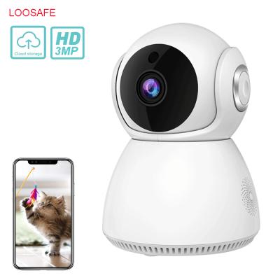 China LOOSAFE 3MP ptz full HD V380 home Panoramic Surveillance Camera wireless wifi ip camera indoor two way audio smartlife for sale