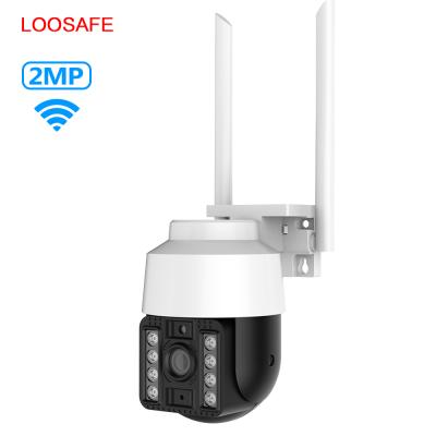 China Loosafe Hot Sale Wifi Mini Camera Intelligent 2MP Outdoor Wireless HD Wifi Cctv Camera IP66 Waterproof Auto Tracking PTZ Camera for sale