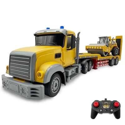 China Large Scale 1/24 R/C Detachable Long Build Trailer Truck Semi Rc Road Roller Care Music for sale