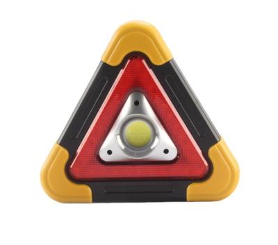 China New Outdoor Activities Item Triangle Alarm Super Bright Multi-Function Outdoor Emergency Flash Rechargeable Led Work Light for sale