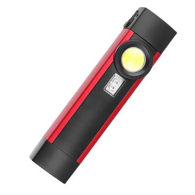 China Magnet 4 with UV Lamp and Two Modes Portable Handheld Flashlight Torch Outdoor Activities Rechargeable Mini Aluminum COB+ LED Outdoor Work Light for sale