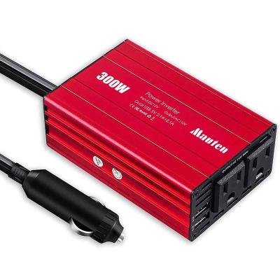 China Indoor UPS 300W Car Inverter Peak 600 Watt For Laptop USB Phone Charger Power Outlet Home Converter 12*9.8*5.3cm for sale