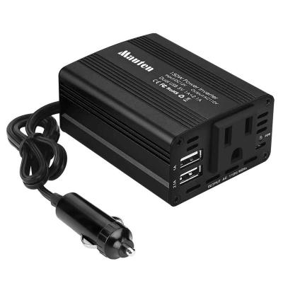 China Static Car Inverter 150 Watt 12V To 110V Modified Sine Wave For Car USB And Rechargeable 8.7*6.5*3.8cm for sale