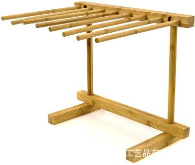 China Viable pasta drying collapsible rack for drying homemade pasta spaghetti noodles or ramen made of bamboo for strength for sale