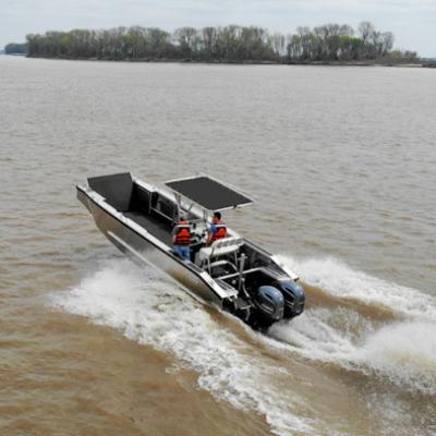 China Safety 20ft center console landing craft aluminum work boat 6m for sale for sale