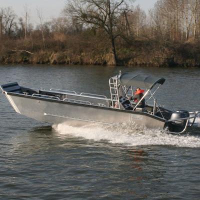 China Safety 20ft center console landing craft aluminum work boat for sale for sale