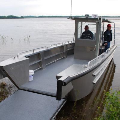 China Safety 6m 20FT All Welded Aluminum Landing Craft Load Cargo Work Barge for sale