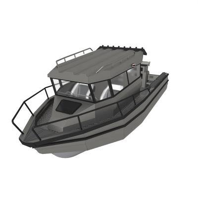 China Ultimate Durable 25ft Aluminum Fishing Boat On Saltwater for sale