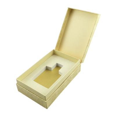 China Recycled Materials Decorative Luxury Rigid Custom Perfume Packaging Boxes With EVA Foam Insert for sale