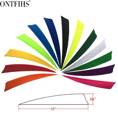 China ONTFIHS 4INCH Straight Shield Archery Arrow Feathers Fletching Hunting Arrow Accessories Turkey Feather Straight for sale