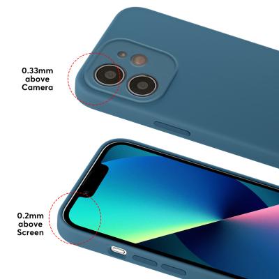 China Pure Silicone Shockproof Case Mobile Phone Color Protective Camera Lens For Iphone 11 pro 12 13 max phone case for sale