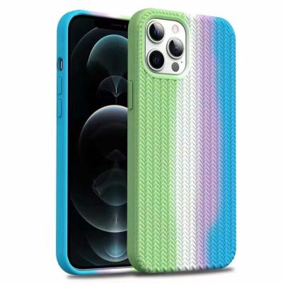 China Rainbow Colors Shockproof Luxury Cell Phone Case for iphone 11 12 for sale