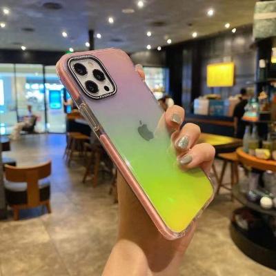 China Shockproof Soft TPU Gradient Color Cover Case For iPhone 11 12 Phone 13 Shockproof Case for sale